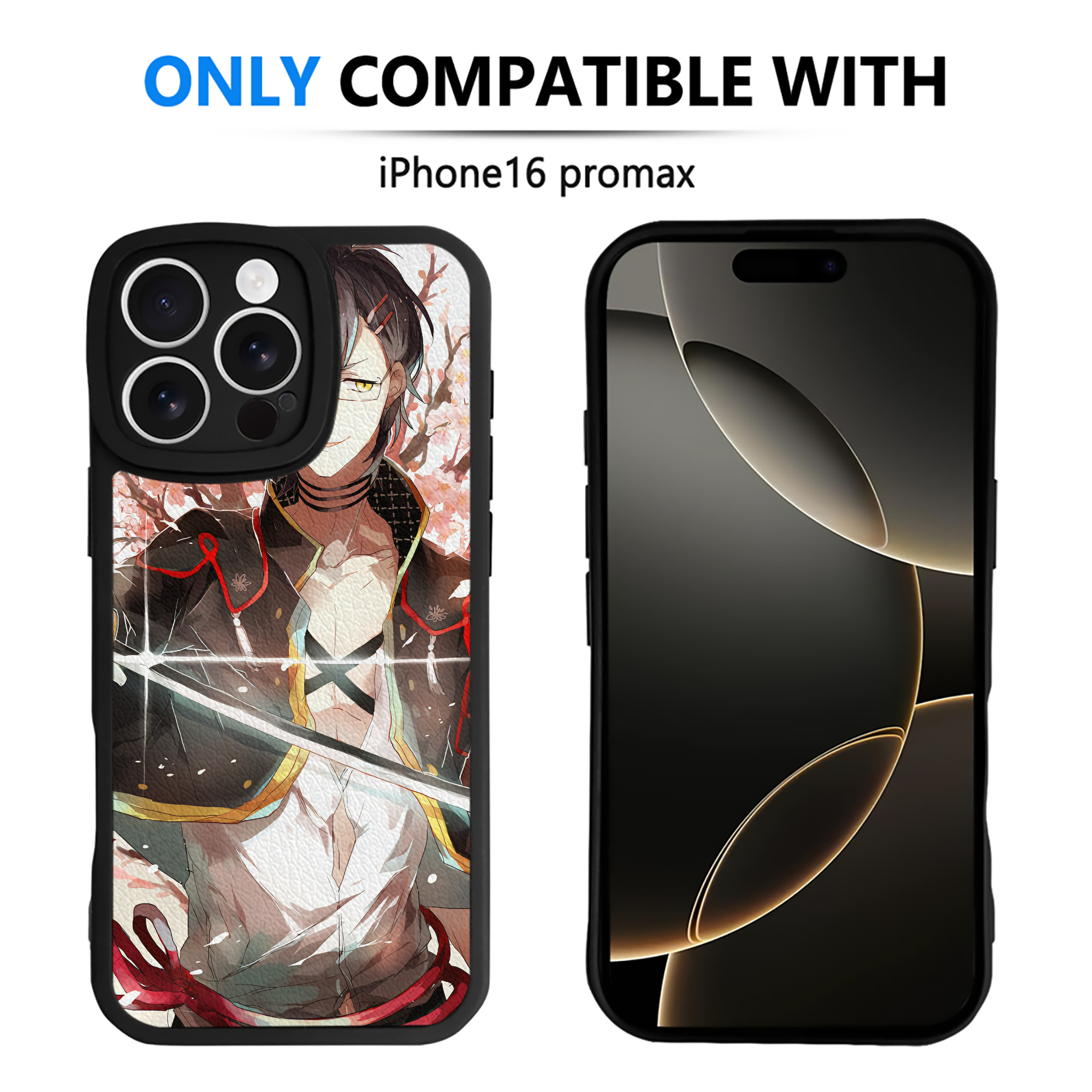（画像用） 刀剣乱舞 Touken Ranbu 【iPhone 16シリーズ対応】シリコンスマホケース（レザー調） 材質：シリコン